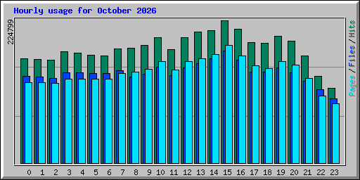 Hourly usage for October 2026
